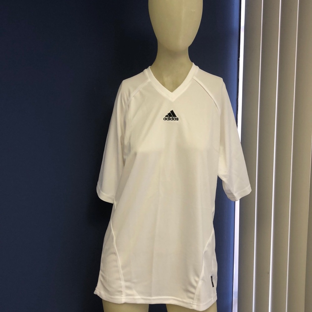 NWT White Adidas Avantis Soccer Jersey- Unisex S